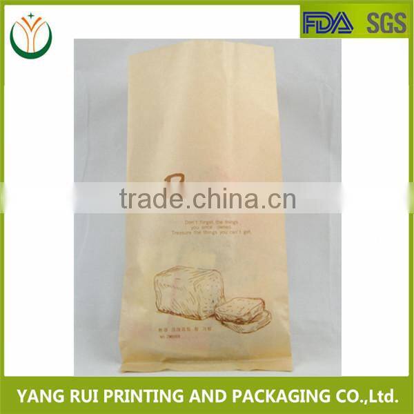 Chinese Factory Green Packaging bread Paper Bag