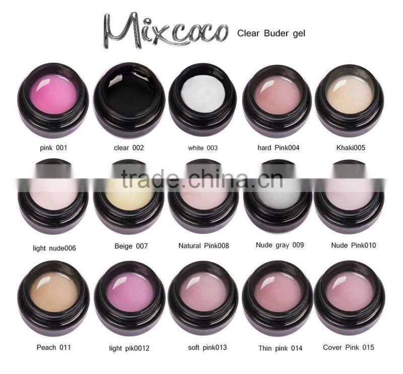 Mixcoco professional manufacture uv builder gel/uv gel builder/builder uv jelly gel