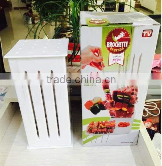 Brochette Express As Seen On TV Skewers Food Slicer BBQ Grill Shish Kabab Maker