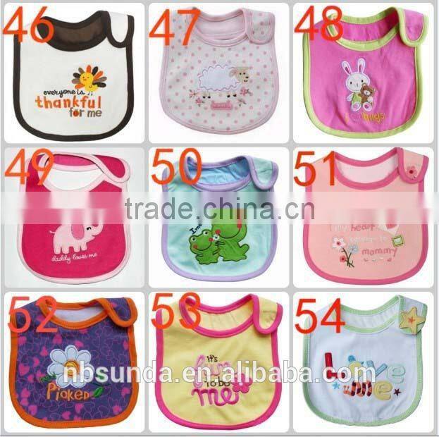 Hot sale customizable cotton baby bibs wholesale