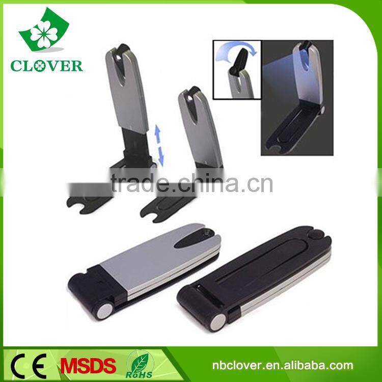 2015 SGS testing high quality plastic 1 led book reading light