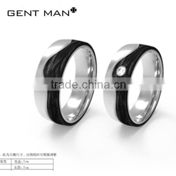 Alibaba website new fashion cool man jewelry unique simple style wedding ring