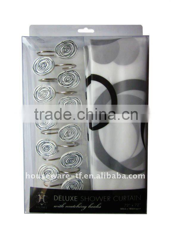 water wave pattern shower curtain,bath curtain,shower curtain