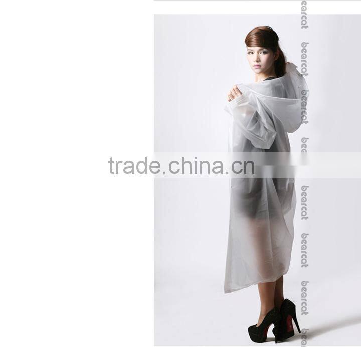 BEARCAT slim poncho, fashion translucent raincoat