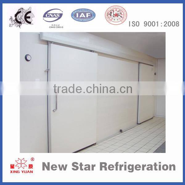 100mm door leaf cold store room sliding door with pu panel