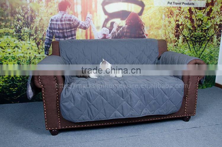 Quilted Pet Loveseat Cover with Nonslip Backing