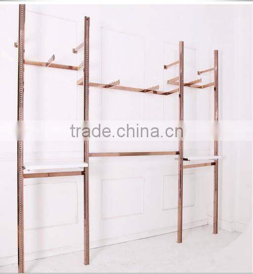 cloth shelves wall display racks cloth store fixture