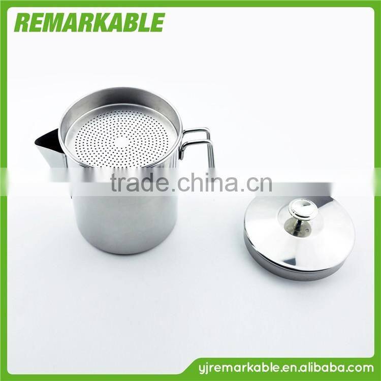 ZFH-0013 High grade Stainless steel BBQ tool Oil cup Silicone brush PP head Handle Convenient cleaning set