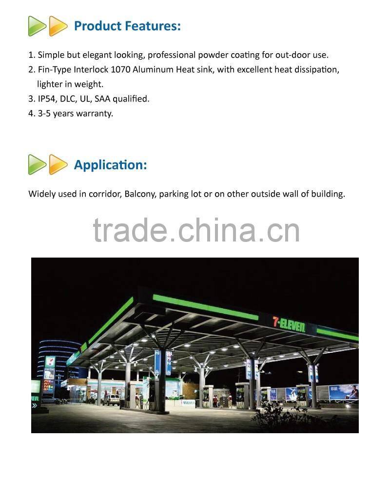 2016 5 years warranty led canopy light 90w Retrofit Gas Station LED Canopy Light