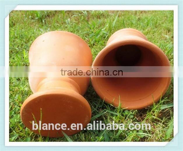 trophy shape terracotta flower pot with trophy design