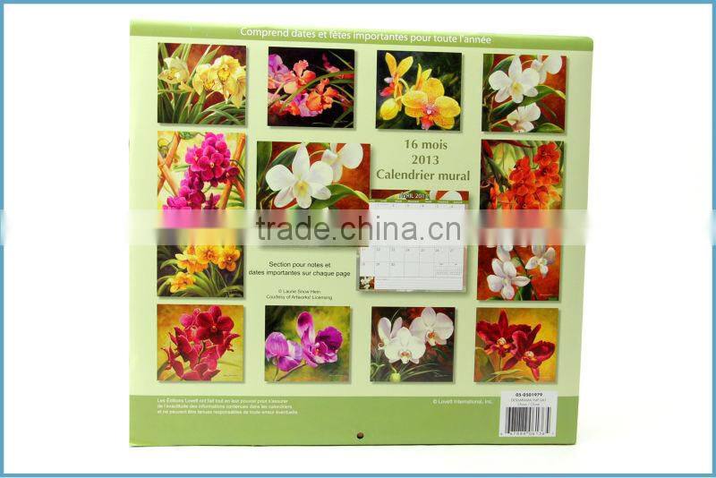 Professional Factory Beautiful Hanging Calendar Design
