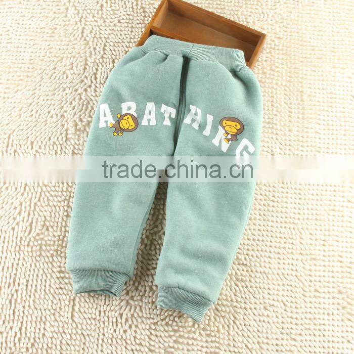 Wholesale 201 Autumn Girls & Boy Harem Capris Pants For Age 2-10 New Cute Candy Color Terry Child Clothing Solid Kids Children