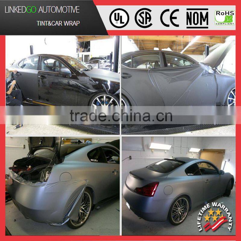 Car wrapping vinyl Film 1.52*30M Matte Yellow Vinyl Wrap Car Wrap Film