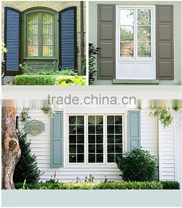 FSC Certificated Interior Wood shutter door, white primer Pine louver shutter door