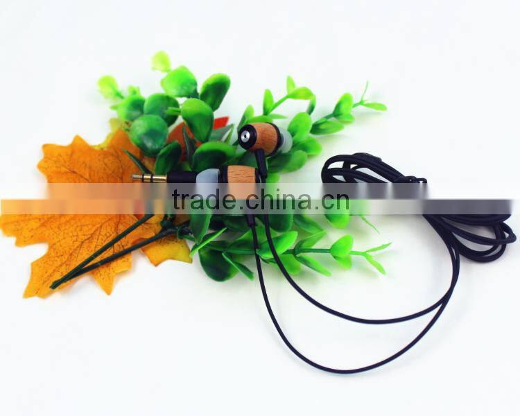 Wooden Earphones ,Custom Earphones In Bulk,Hot Sale Earphone