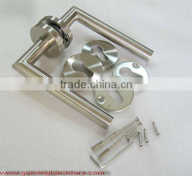 HL004 Stainless steel tube lever main door handle