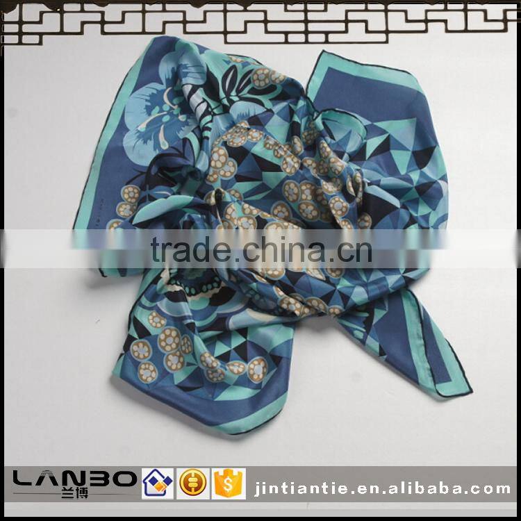 Wholesale 2016 new China digital printed silk long fashion scarf for lady