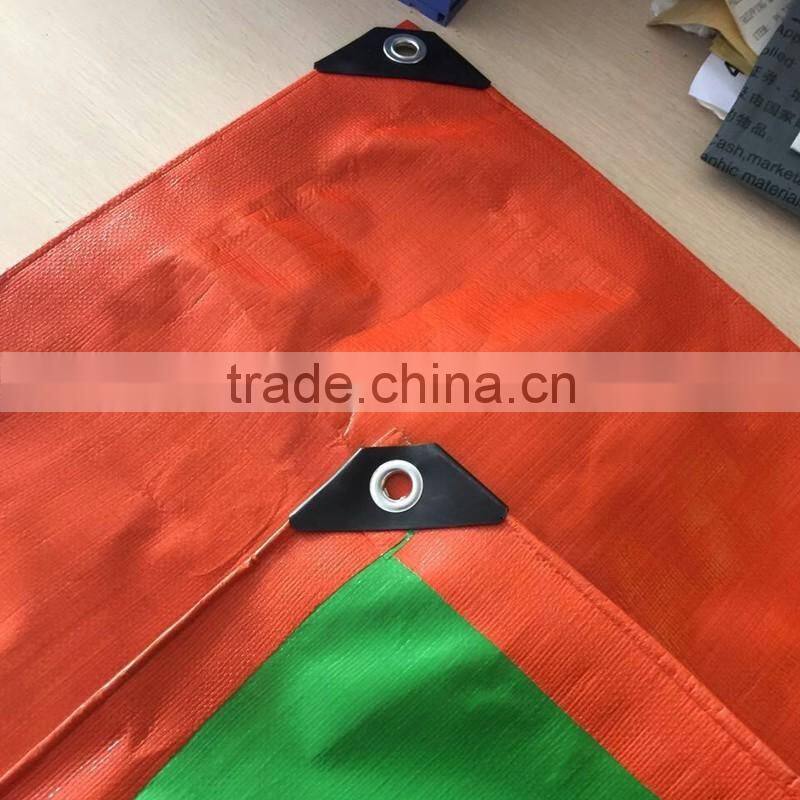 UV treated waterproof bright orange PE tarpaulin sheet