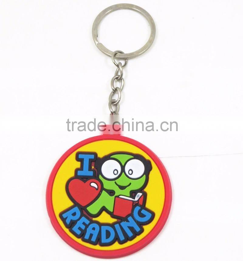 Wholesale Customized Shaped 2d Key ring Fancy Animal PVC Keychain