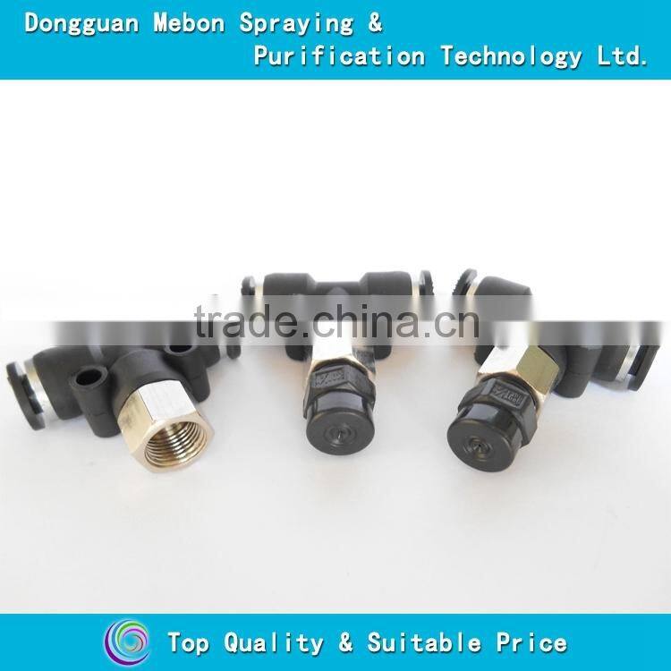 patio cooling mist nozzle with fitting,low pressure plastic fog nozzle