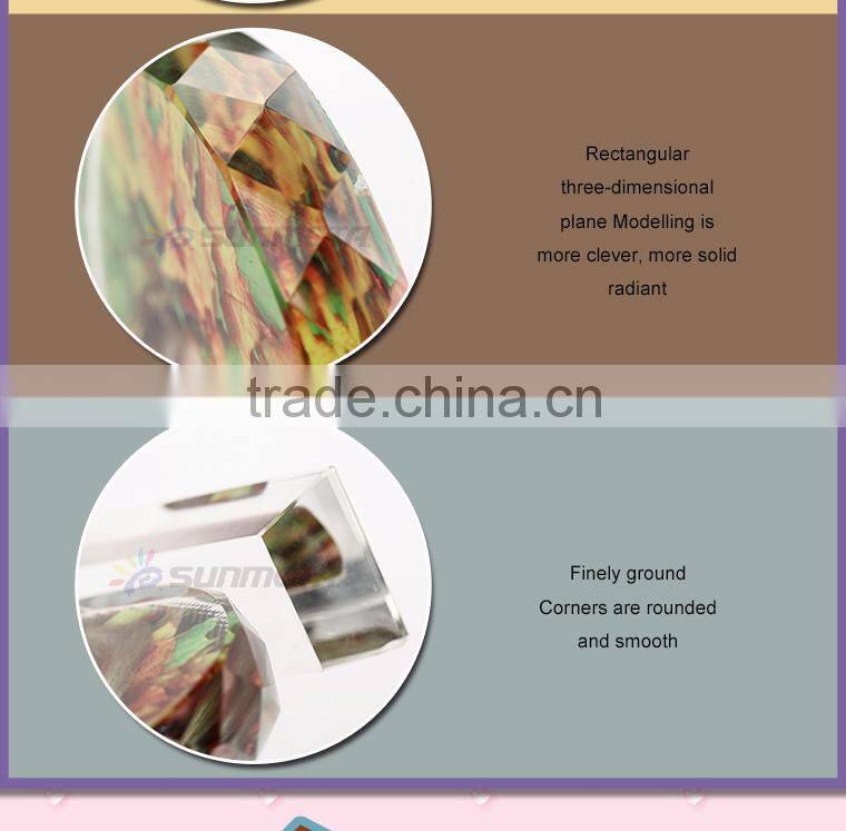 Sunmeta factory directly sunflower shape blank sublimation crystal,luxury crystal gift (BSJ03B)