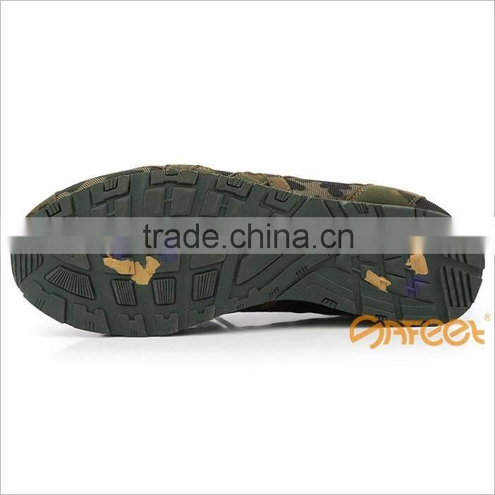 Stylish Camouflage Running Shoes, Green Army Shoes Military Shoes SA-8101