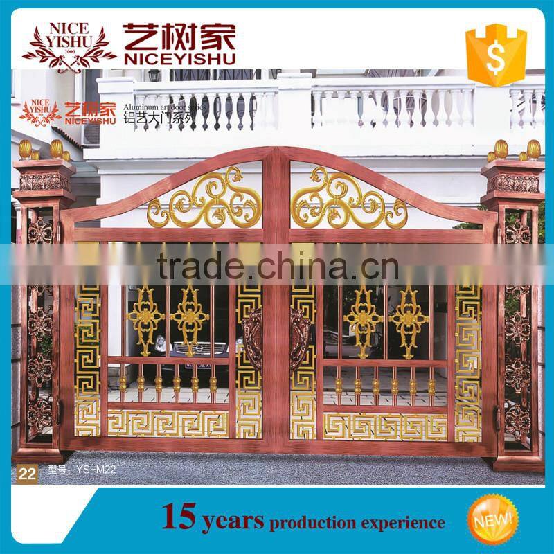 Luxury aluminum gate, simple gate design, different design of gate colors