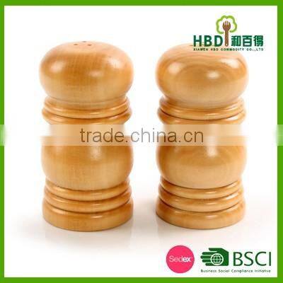 Hot new products for 2016 promotional rubber wood salt and pepper shaker
