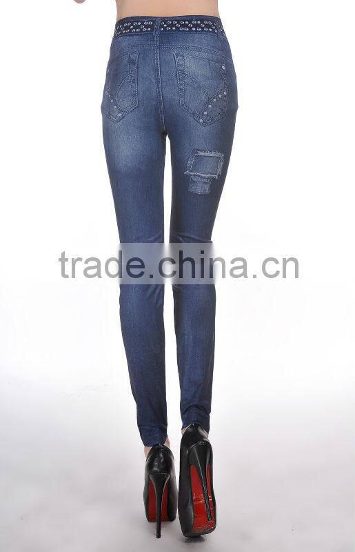 Beautiful jean printed high fashion new style wholesale leggings supplier india