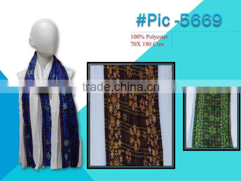 Fancy polyester prints scarf 2016-2017