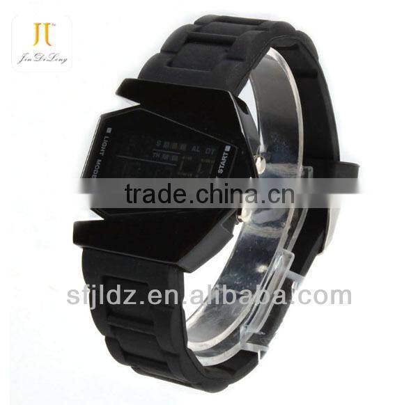 Digital Display and Silicone Strap LED Watches For Men