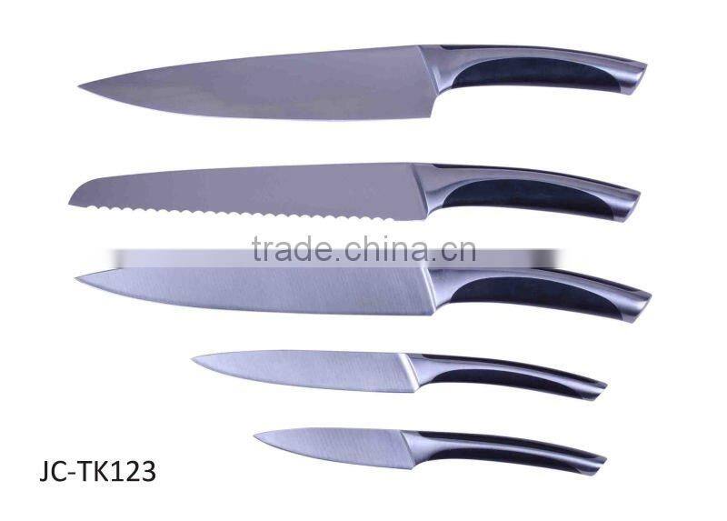 Modern wholesale professional knife set with forged POM