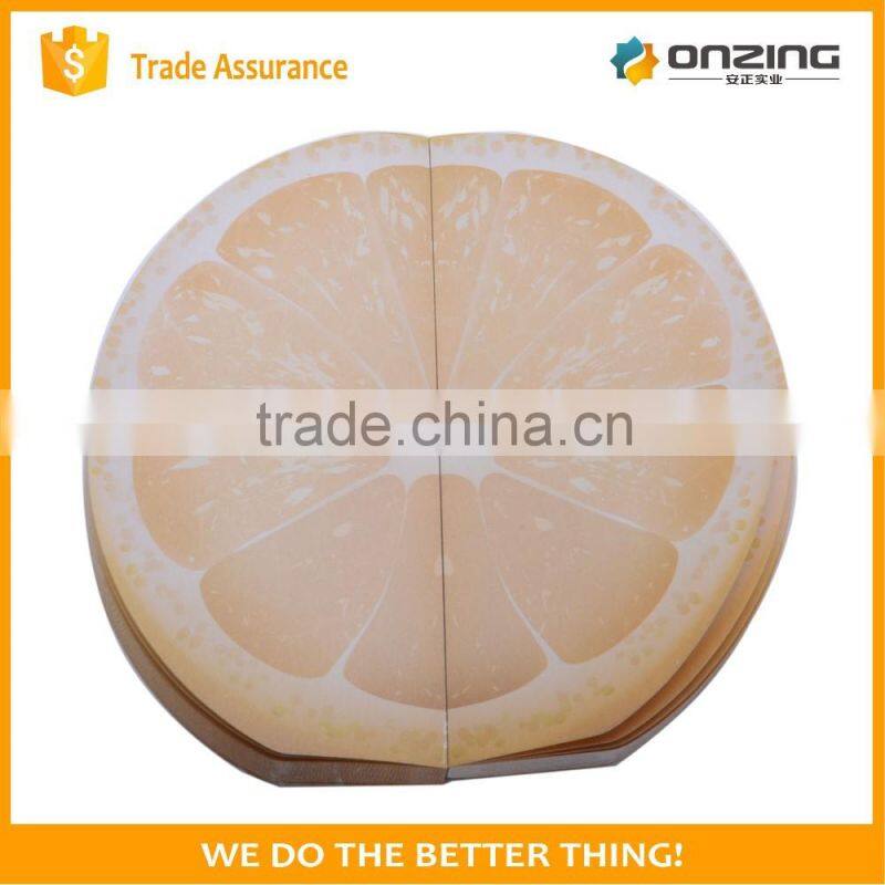 Onzing custom printing fruit shaped notepad memo pad