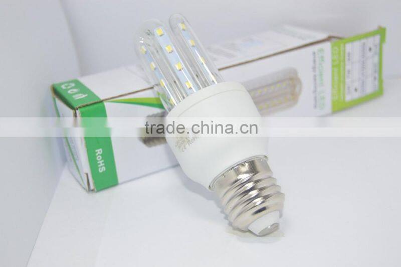 Energy saving led bulb corn light U sharp led light lamp 5w led corn light