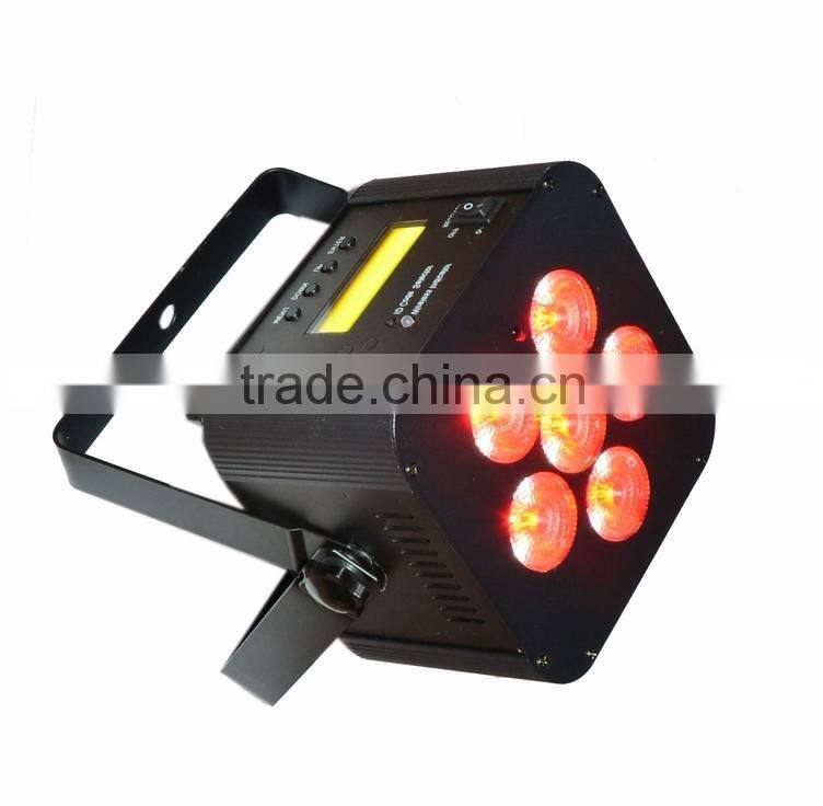 6*15W battery led lights