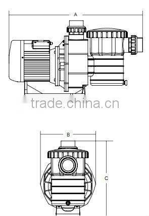 High efficiency 220v swimming pool water pump