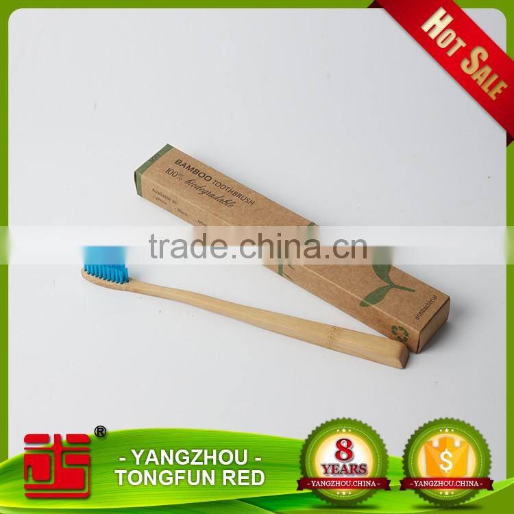 customize logo pacakge healthy and natural bamboo toothbrush wholesale