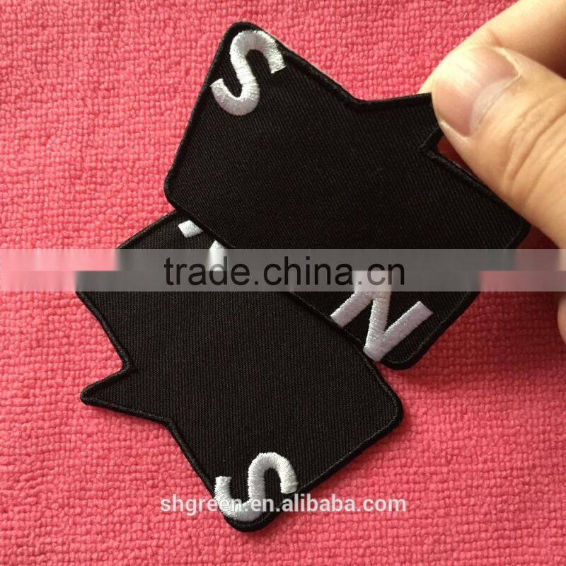 Cheap price baby shirt embroidery badge emblem