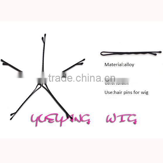 Black Hair Clips Flat Top Bobby Pins Grip Hairpins