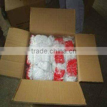 red 10 gauge /7gauge cotton pvc dotted working glove