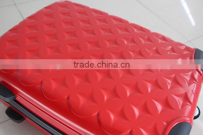 Beautiful fashion ABS hard material Luggage Trolley Case Flower design