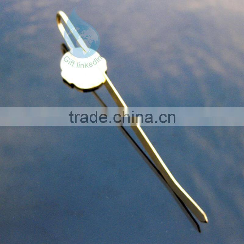 Fashion promotional metal bookmark/2014 popular bookmark metal