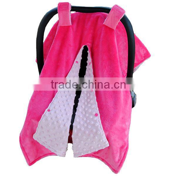 2016 Latest personalized snugly soft smooth baby girl car seat canopy