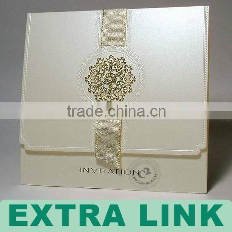 Custom Logo Decorative Paper handmade wedding invitation card