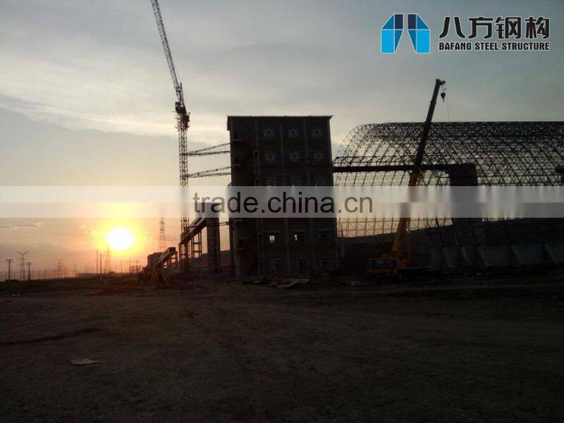 Space Frame Coal Storage Shed by Steel Roof Covering from China Supplier