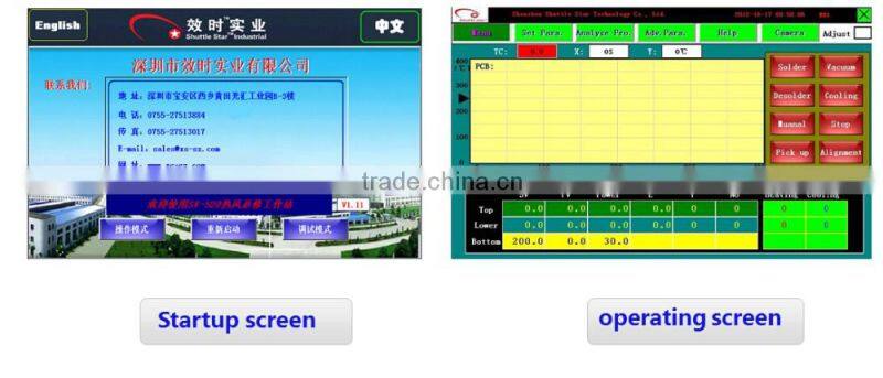 RW-SV520 Hot air 3 heaters SV520 manual operation bga chip rework station with LCD display
