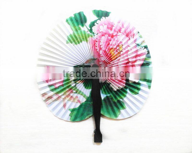 jy5003Low Price High Quality Perfect Gift Printed Folding Paper Hand Fan,Classic folded paper fan ,Children's small folding fan