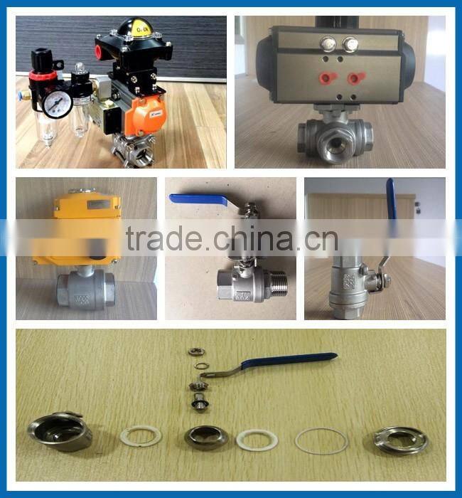 2pc stainless steel cf8m mini ball valve with ISO flange
