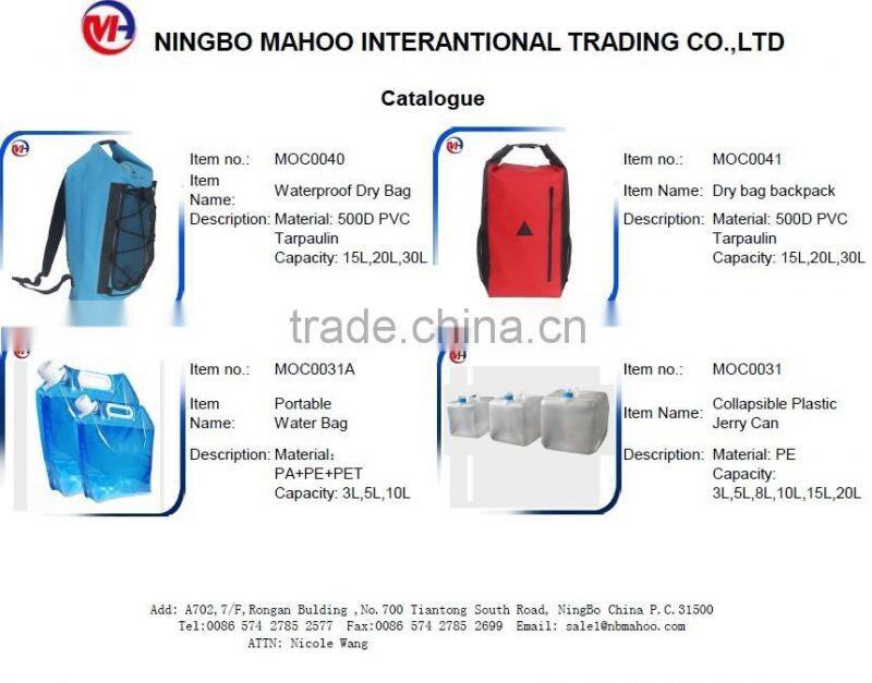 New PVC Folding Dry bag backpack