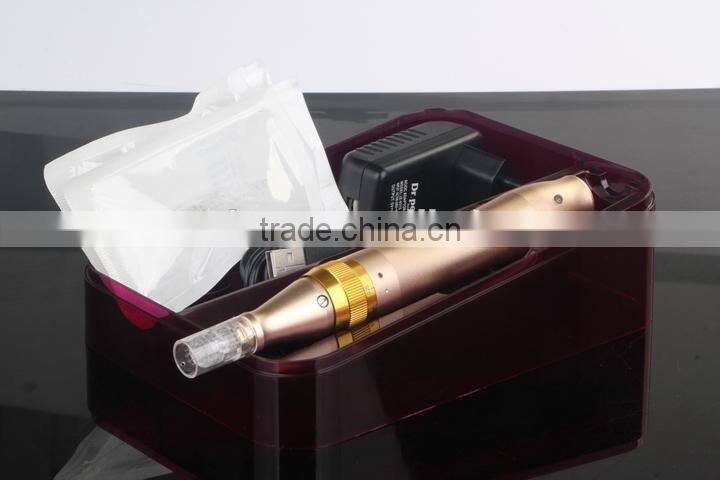 12 needle cartridges, rechargeable derma pen Dr.pen M5-W electric dermapen